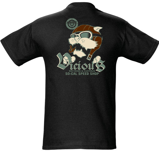 SO-CAL Vicious Aviator T-Shirt - Black