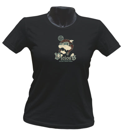 Junior Girls Vicious Aviator T-Shirt W/ Cap Sleeves